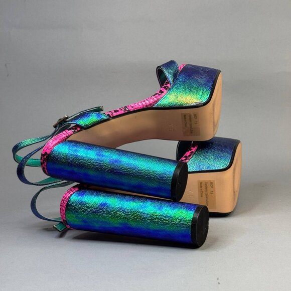 Lemon Drop by Privileged Iridescent Platform Heels – Size 7,5 - Picture 4 of 11